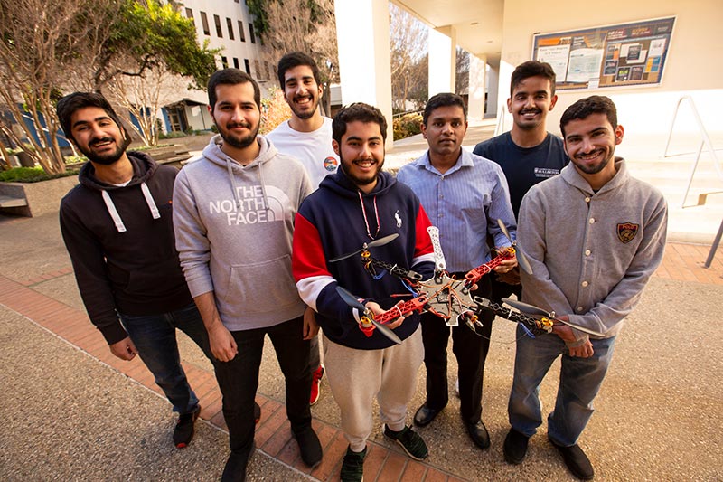 CSUF Award winning drone team.