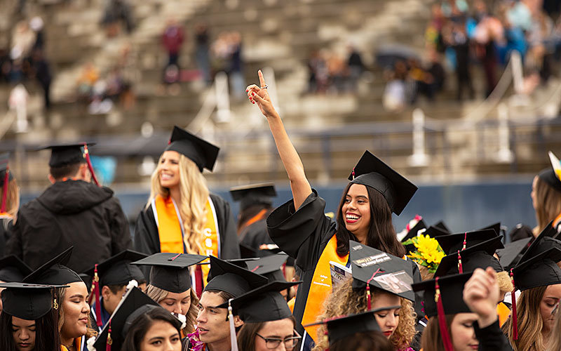 Campus Cheers Graduating Titans On Final Day Of