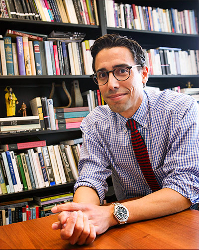 Stephen Mexal in his study.