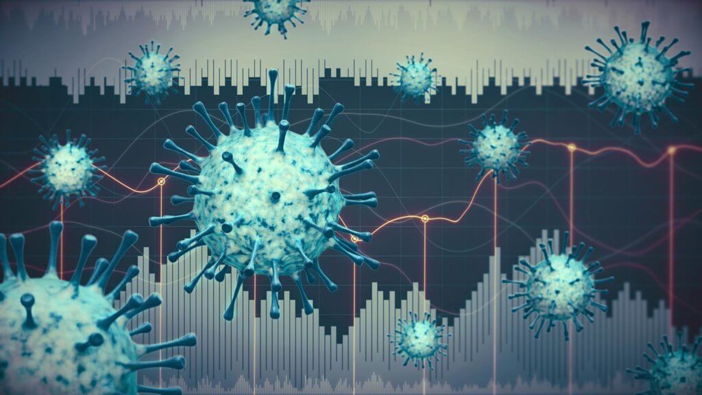 Abstract coronavirus illustration