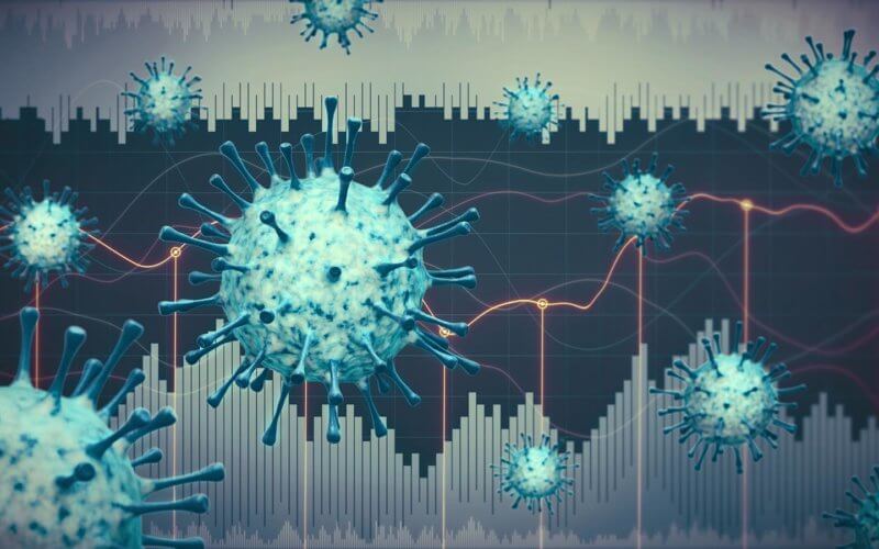 Abstract coronavirus illustration