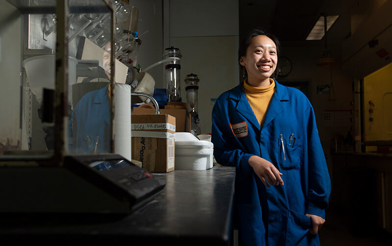 Shaina Nguyen in Laboratory