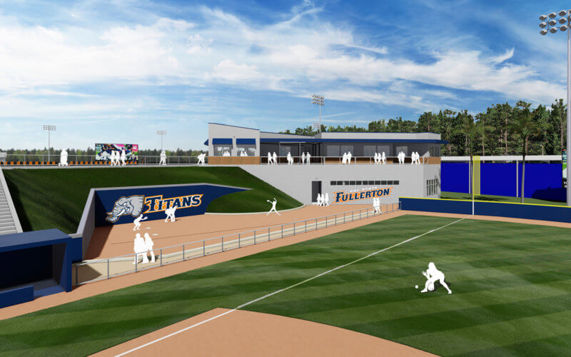 Softball clubhouse rendering