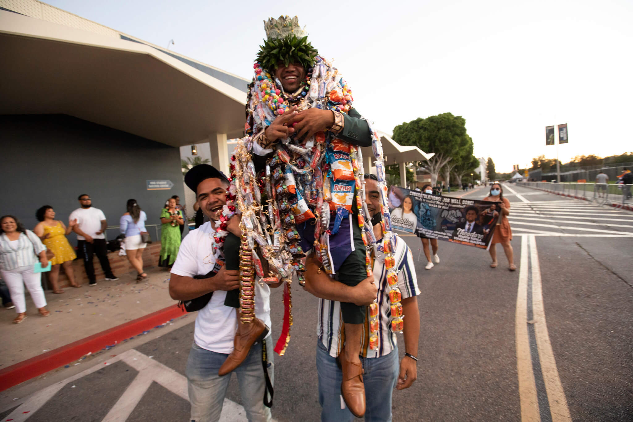 Graduate celebrating