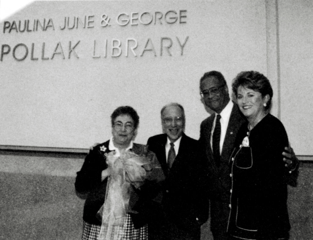 June and George Pollak with President Gordon