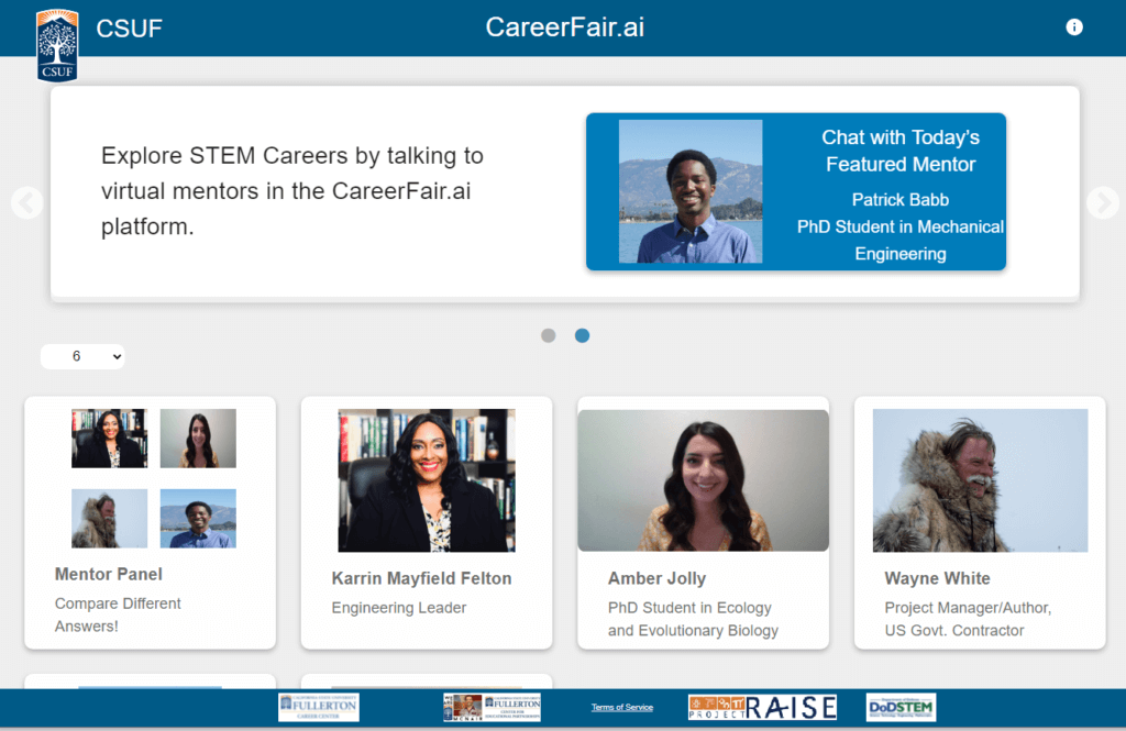 CareerFair home page