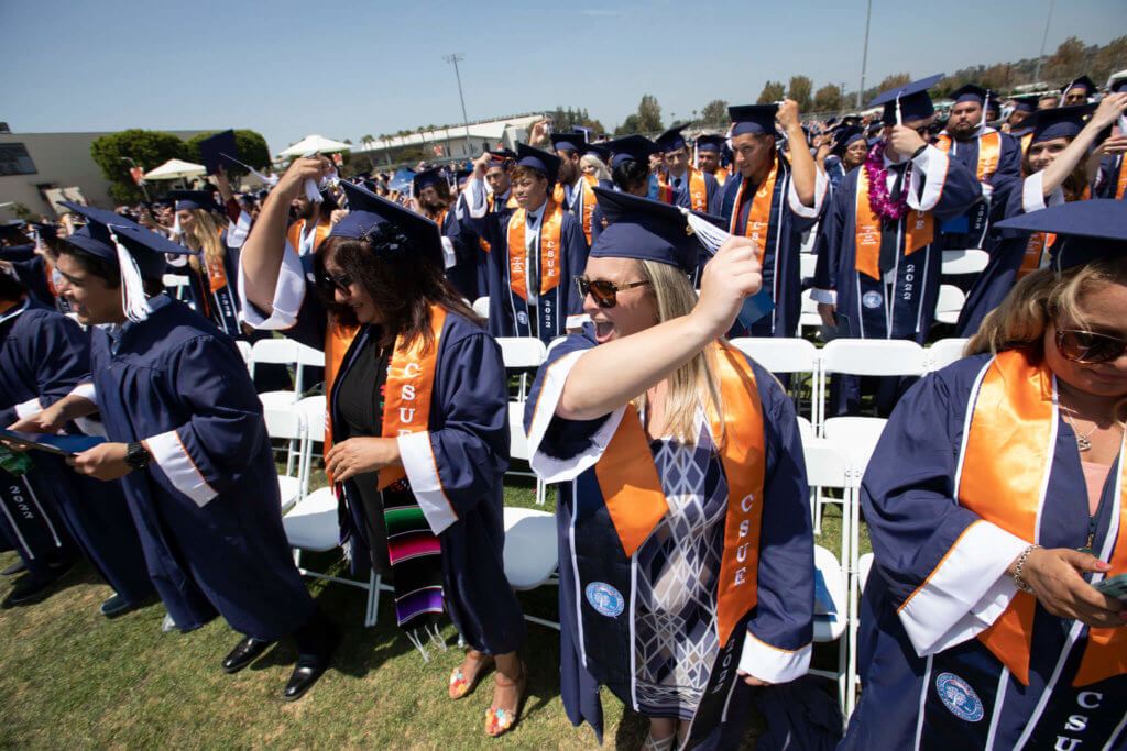 Graduates turn their tassels
