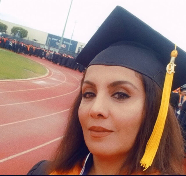 Marzia Stanekzai at Graduation