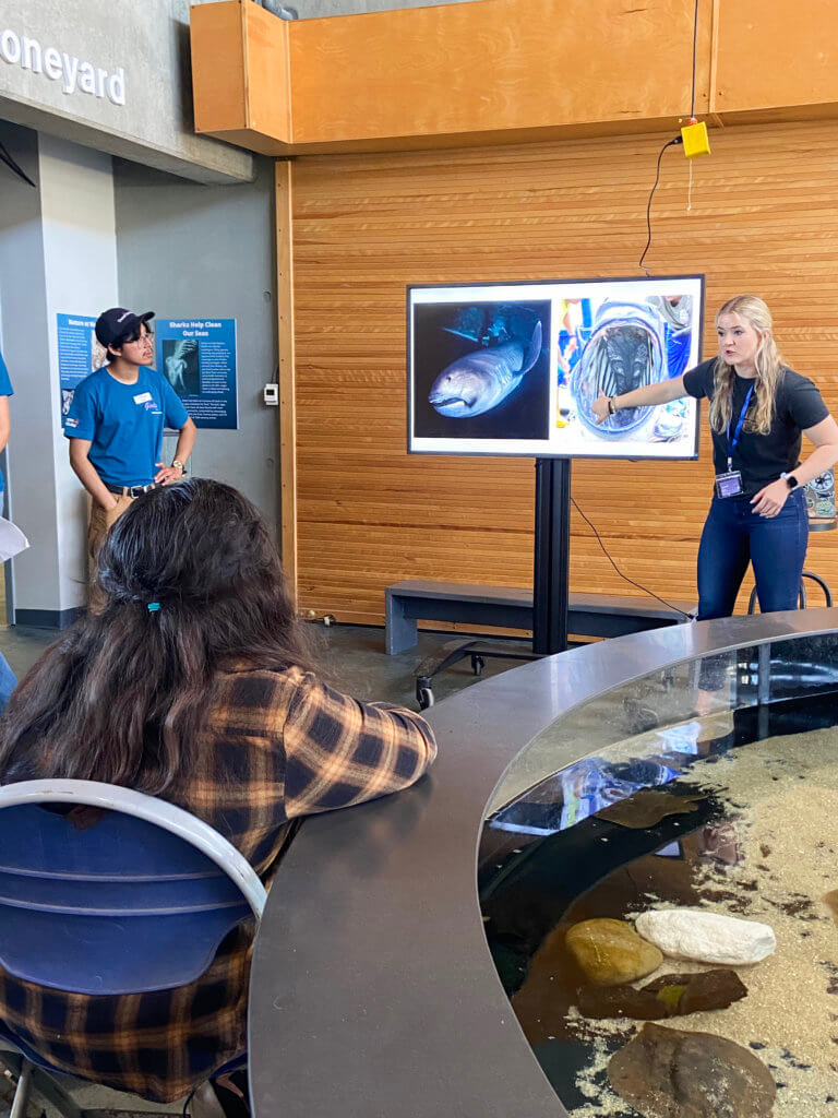 Jordyn presenting with fish