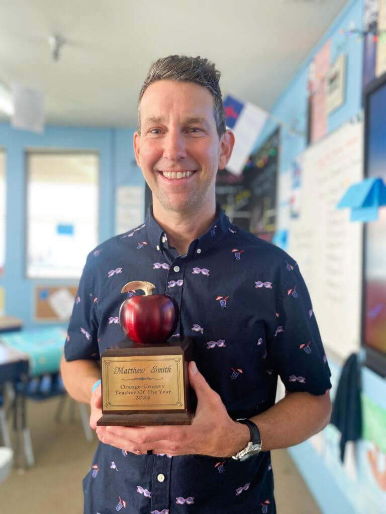 Matthew Smith OC Teacher of the Year