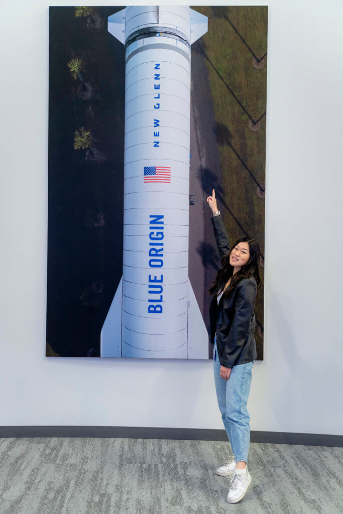 sharon pak-1 with New Glenn Rocket image