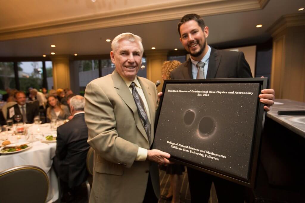 Dan Black and physics professor Joshua Smith