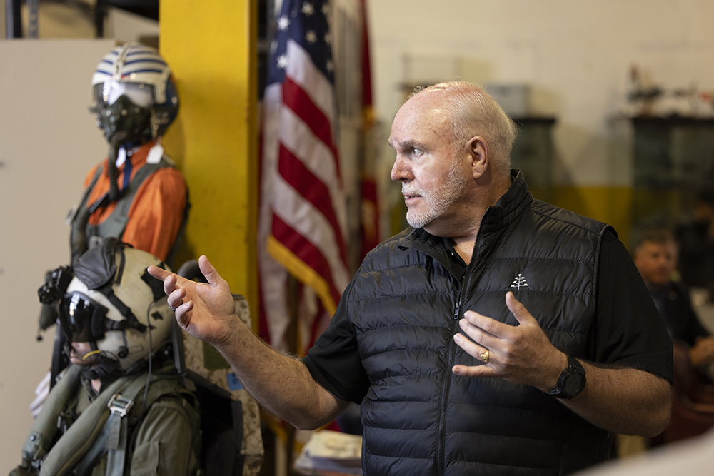 Colonel Patrick “Paddy” Gough, vice chair of the Flying Leatherneck Historical Foundation at former El Toro base