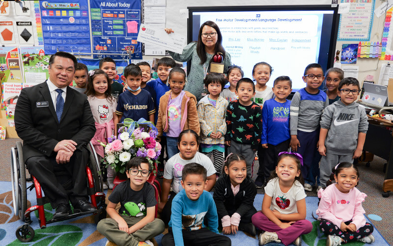 Megan Lee and Classroom