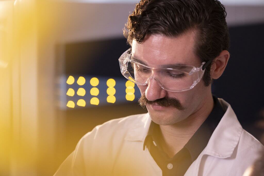 Chemistry graduate student Garrett Mahler