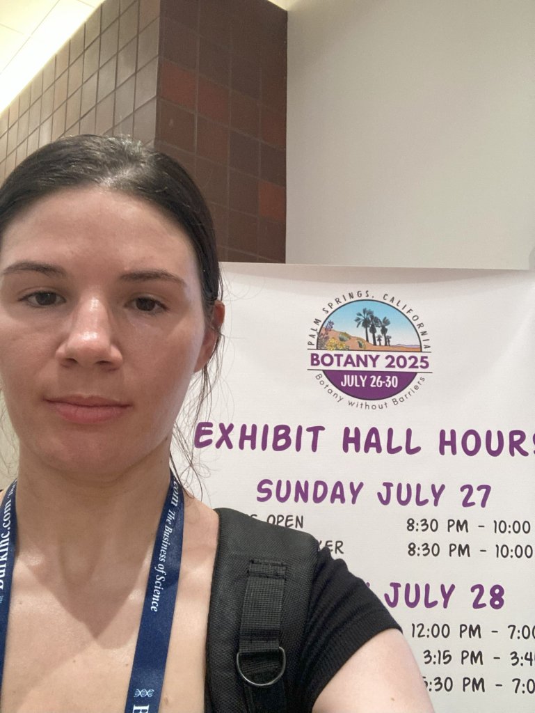 Erica Hennings at the 2025 Botanical Society of America Conference