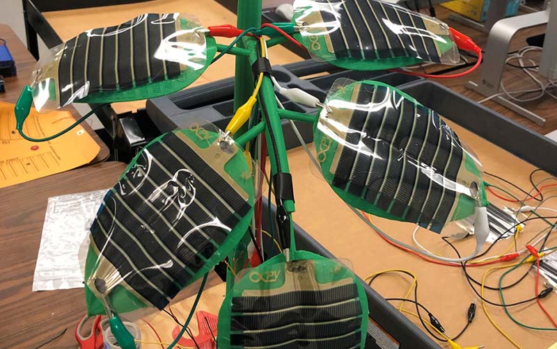 3D-printed smart solar “tree"