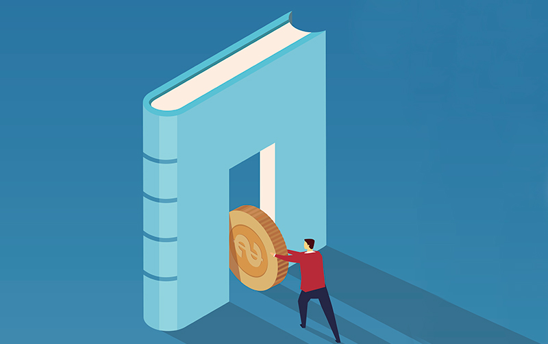 Academic grant illustration.