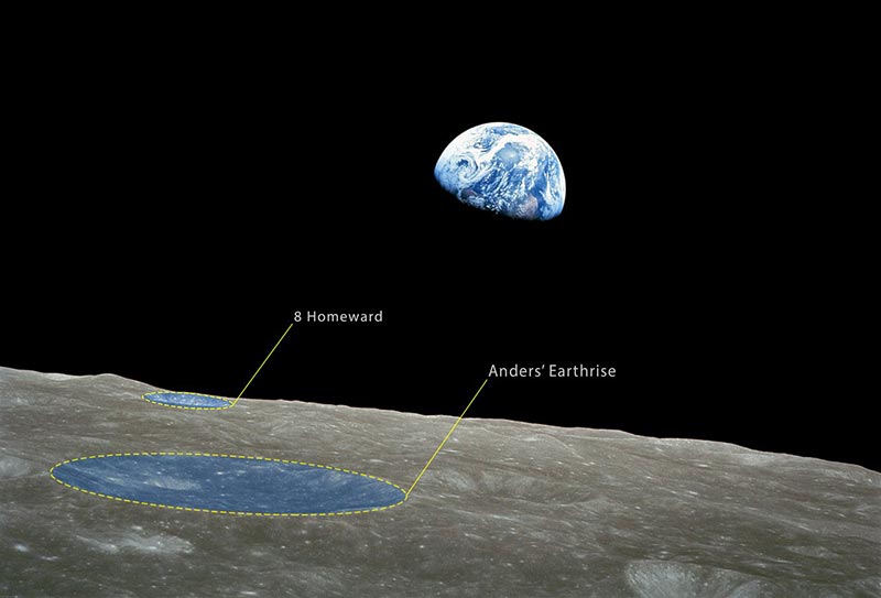 Earthrise photograph, taken by Apollo 8 astronaut William A. Anders