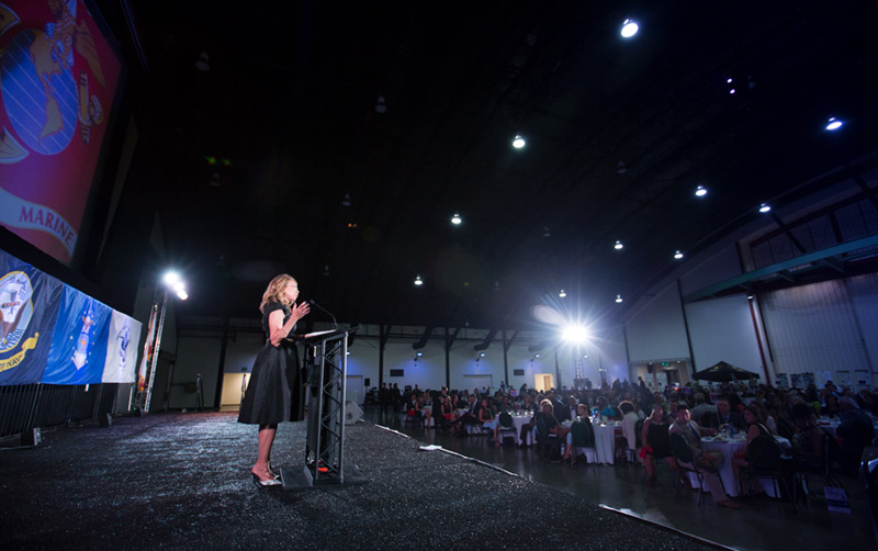 CSUF President Mildred Garcia at the Black Chamber of Commerce Dinner