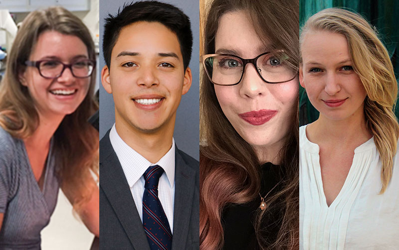 Student Research Competition Finalists: Amber Myers, Dylan Serpas, Liz Hitch, Larissa Smulders.