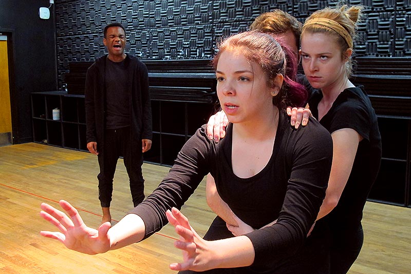 Students performing 'Empty Space'