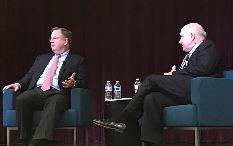 Speakers on stage at Titan Future Leaders event