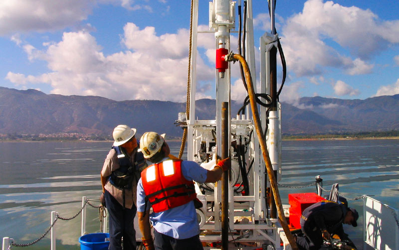 Research drilling platform.