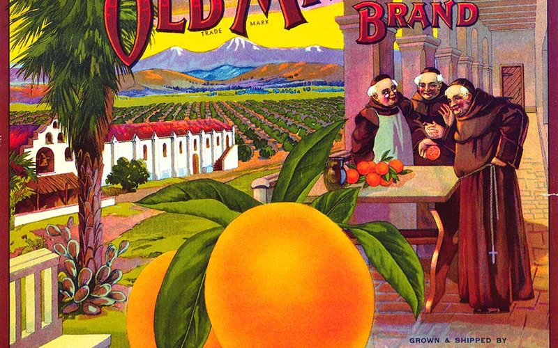 Old Mission Brand Citrus label
