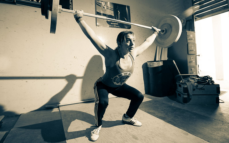 Weightlifting student