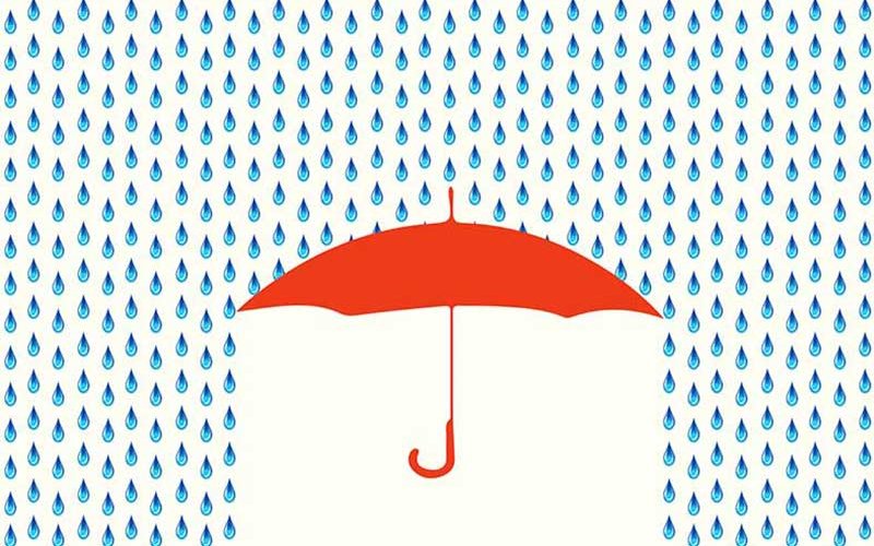 Umbrella Rain Illustration