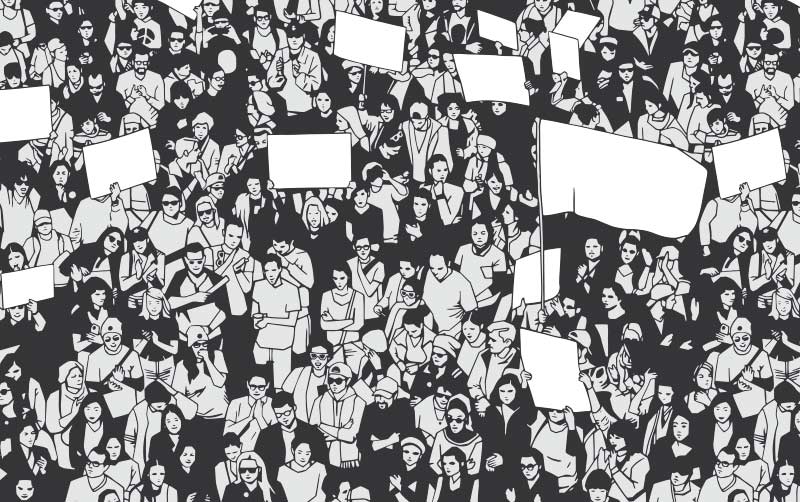 Protestor Illustration