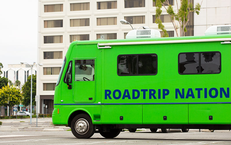 Road Trip Nation RV on CSUF Campus