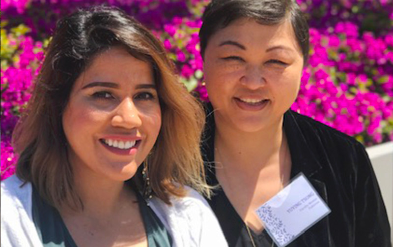 Doctoral candidate Shayna La Scala with mentor Yuying Tsong.