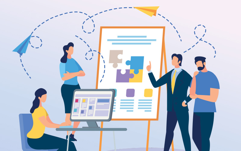 Small Business Consultation Illustration