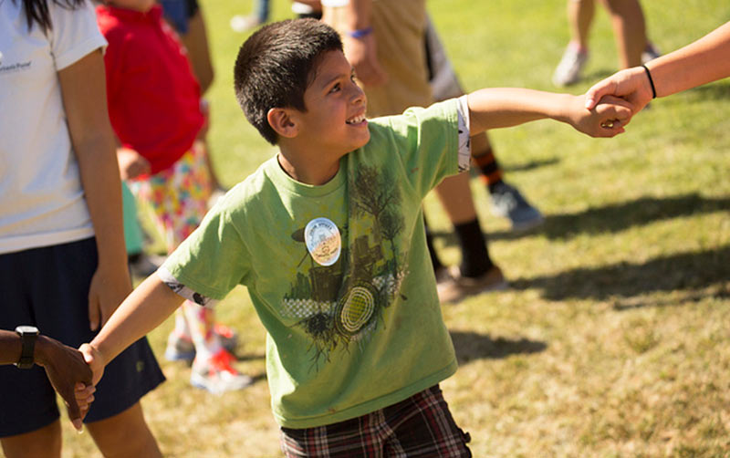 Special Needs Child at Special Olympics