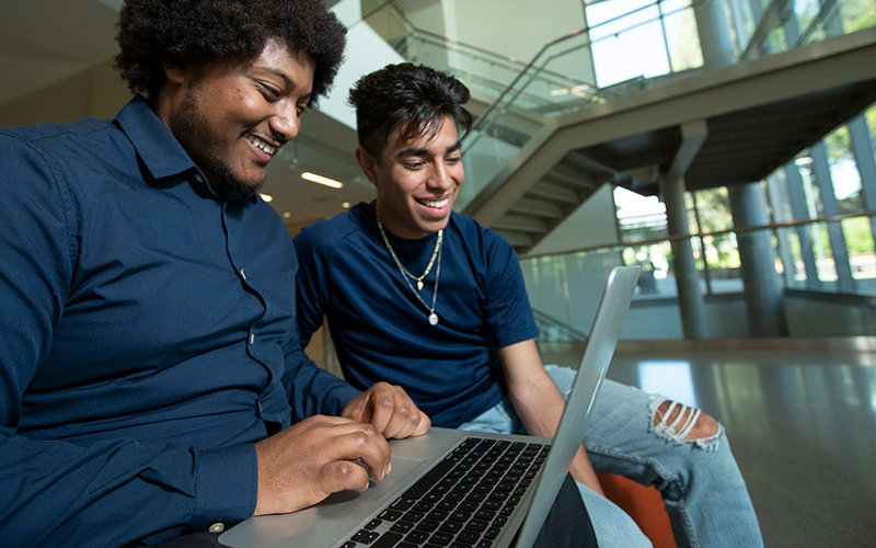 Students engage in the Titan Student Union.