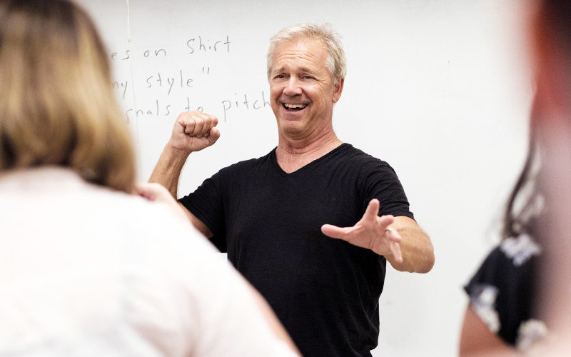 Man Teaching Acting