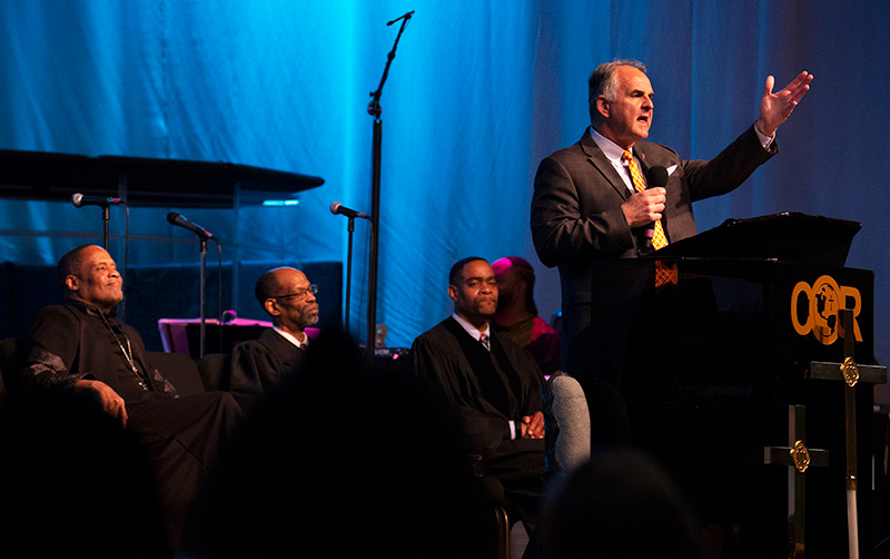 Fram Virjee addresses COR Parish