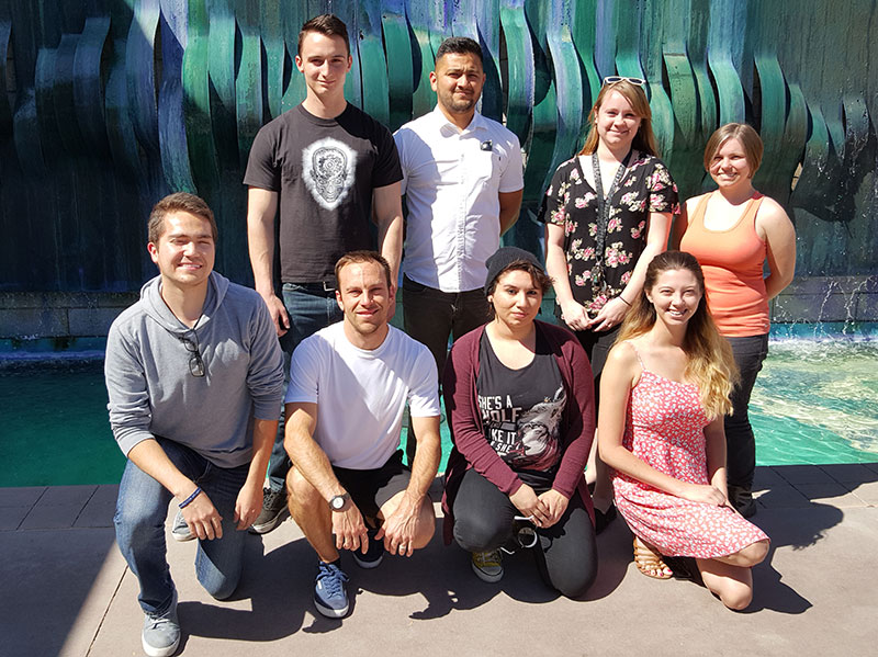 Art students who will be attending internship at University College Nordjylland.