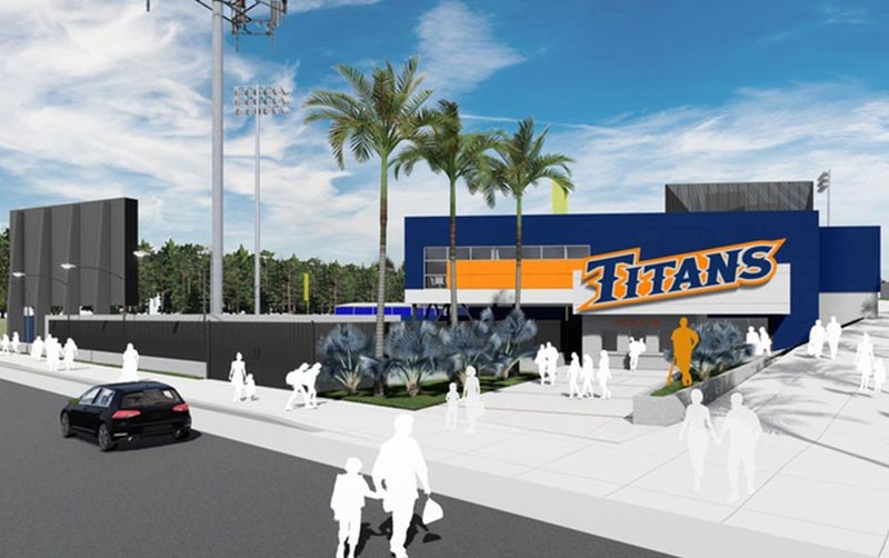 Render of Baseball and Softball Facilities Upgrade