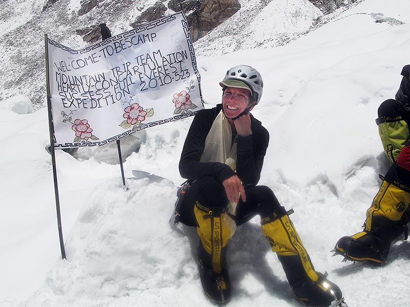 Cindy Abbott on Mt. Everest