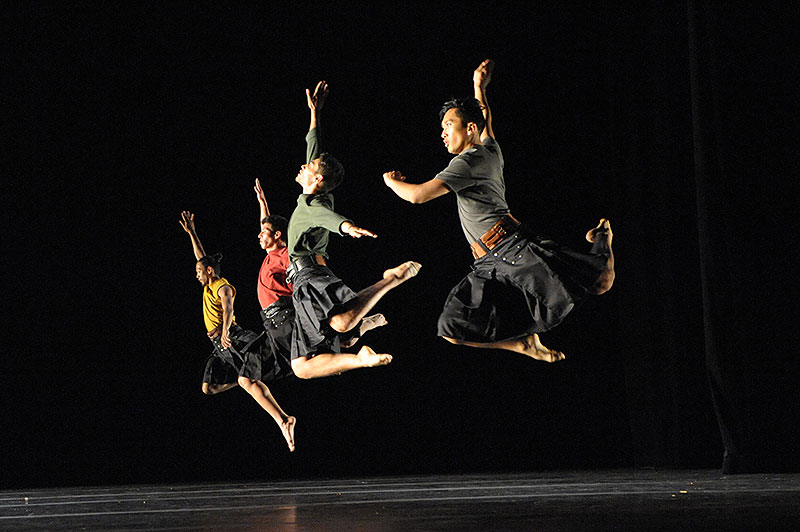 Dancers performing on stage