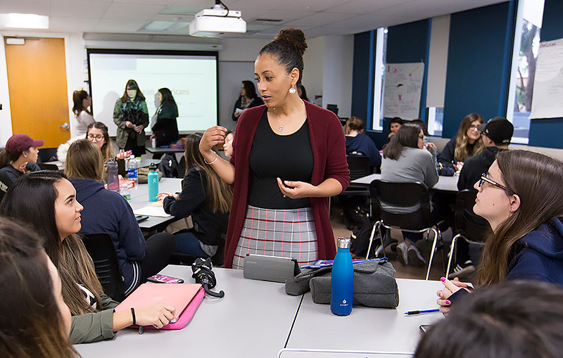 College of Education professor in classroom.