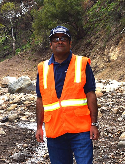 Binod Tiwari at Montecito mudslide