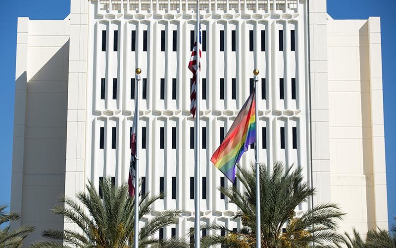 Rainbow flag raised at CSUF
