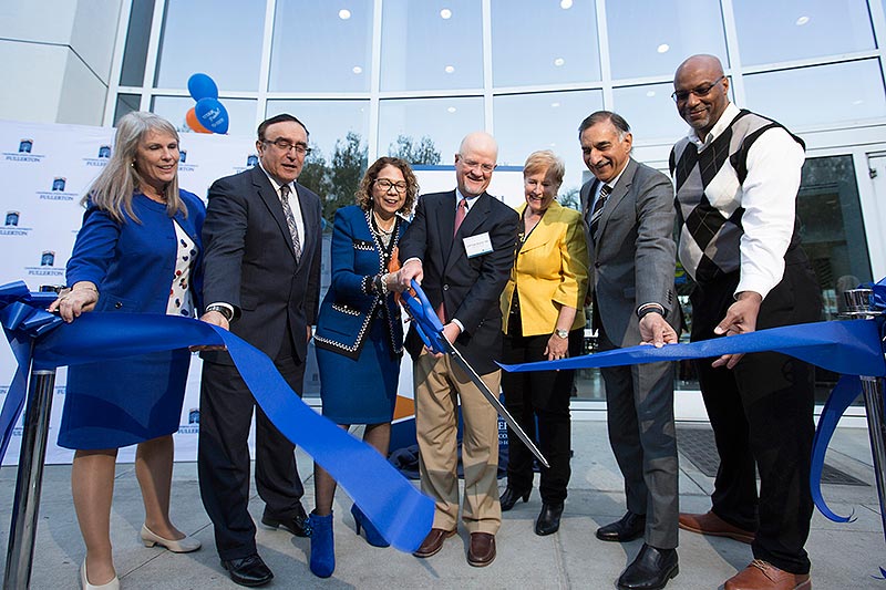 Ribbon cutting ceremony of new center