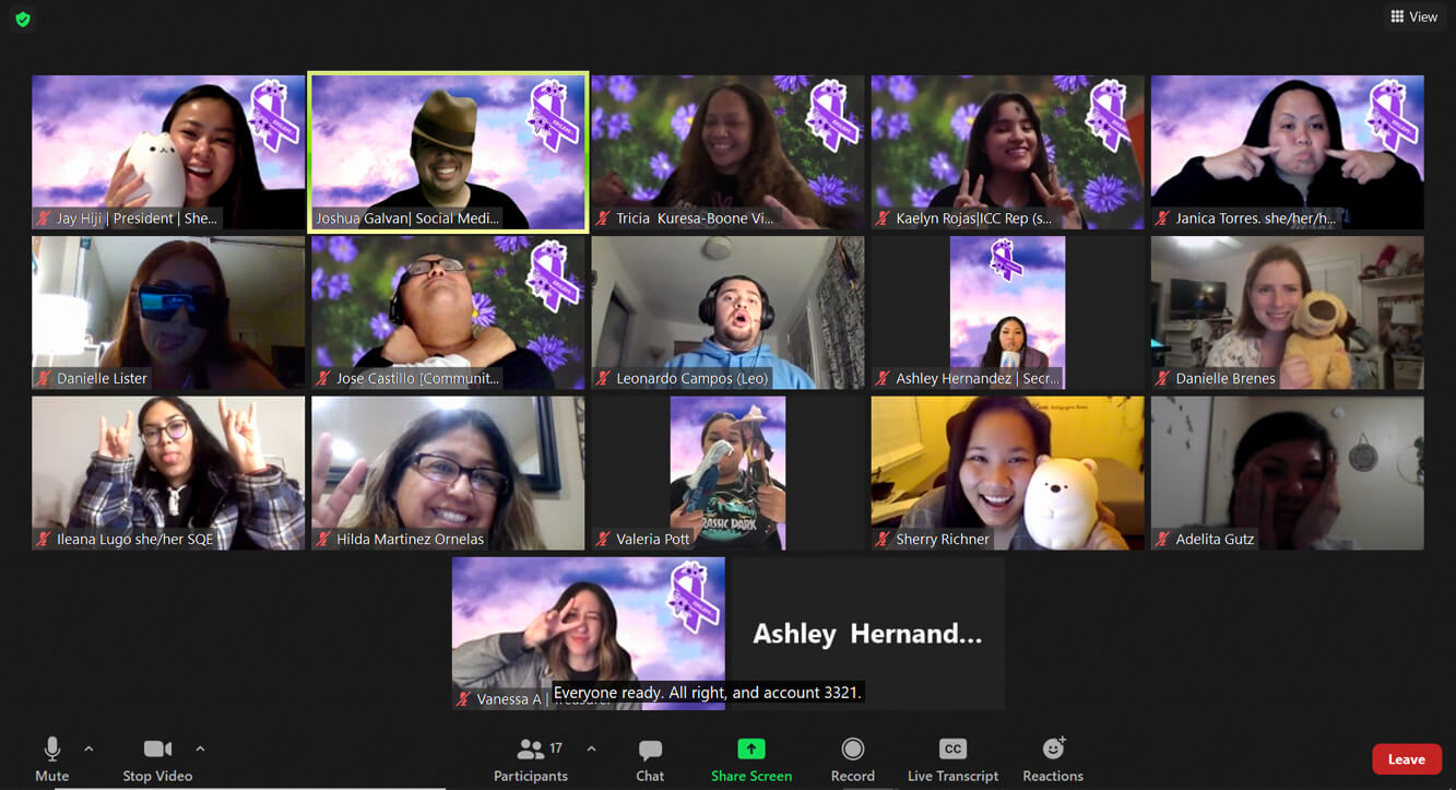 Epilepsy Awareness Club Zoom Meeting