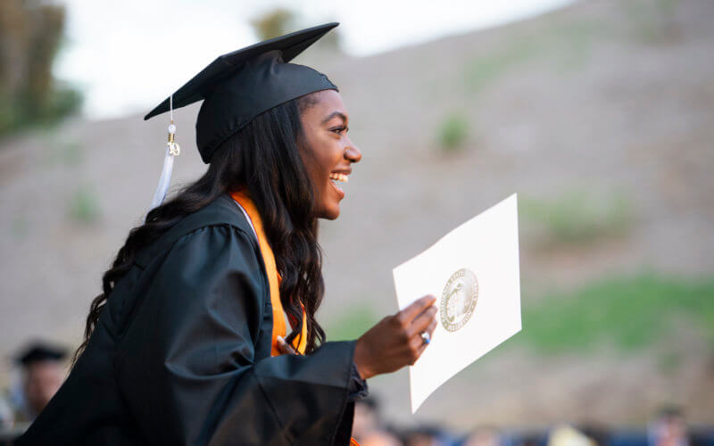 CSUF Graduate with Diploma