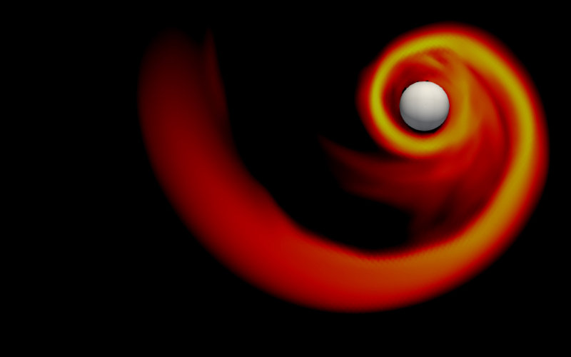 Black Hole Nuetron Star Rendering